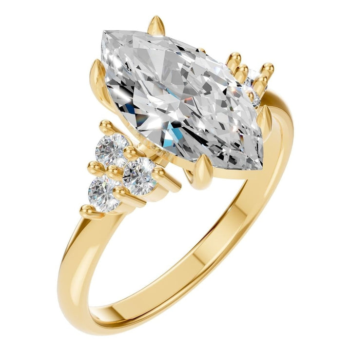 Seven Stone Ring Mounting - Round 7.2mm