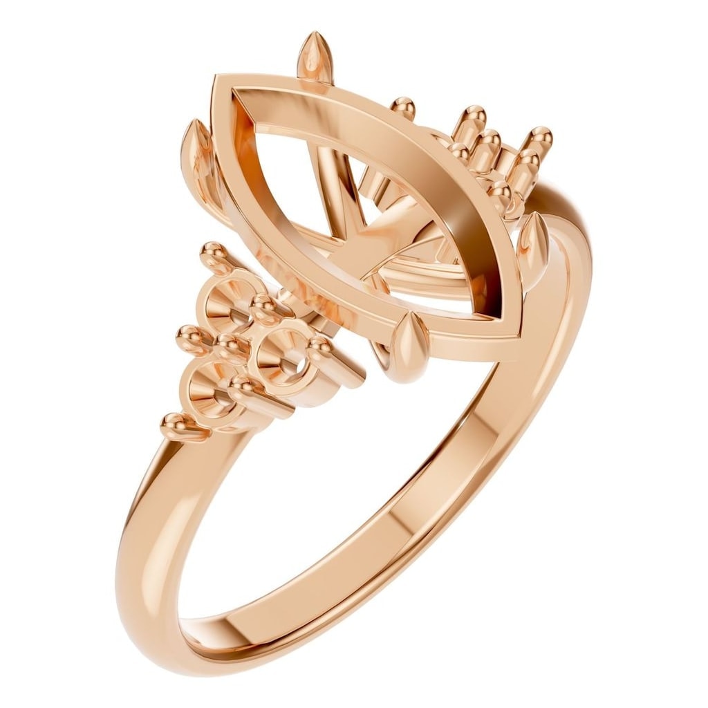RI-3865 Rose Gold Ring UNSET - Main View