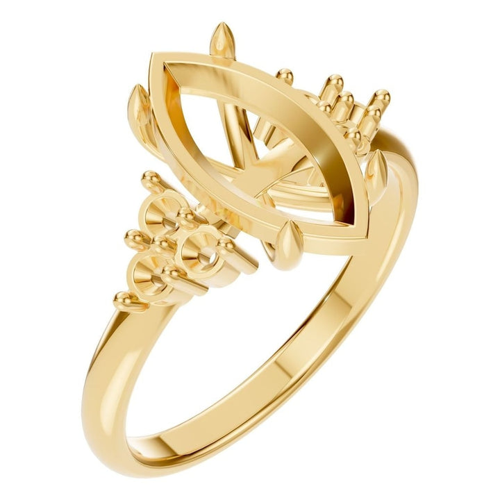 Seven Stone Ring Mounting - Round 7.2mm
