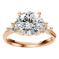 RI-3865 Rose Gold Ring SET - Front View
