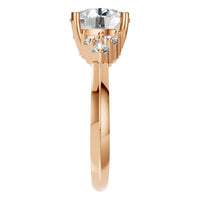 RI-3865 Rose Gold Ring SET - Side View