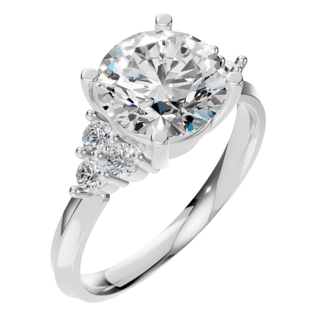 RI-3865 White Gold Ring SET - Main View
