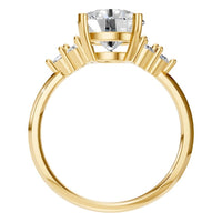 RI-3865 Yellow Gold Ring SET - Top View