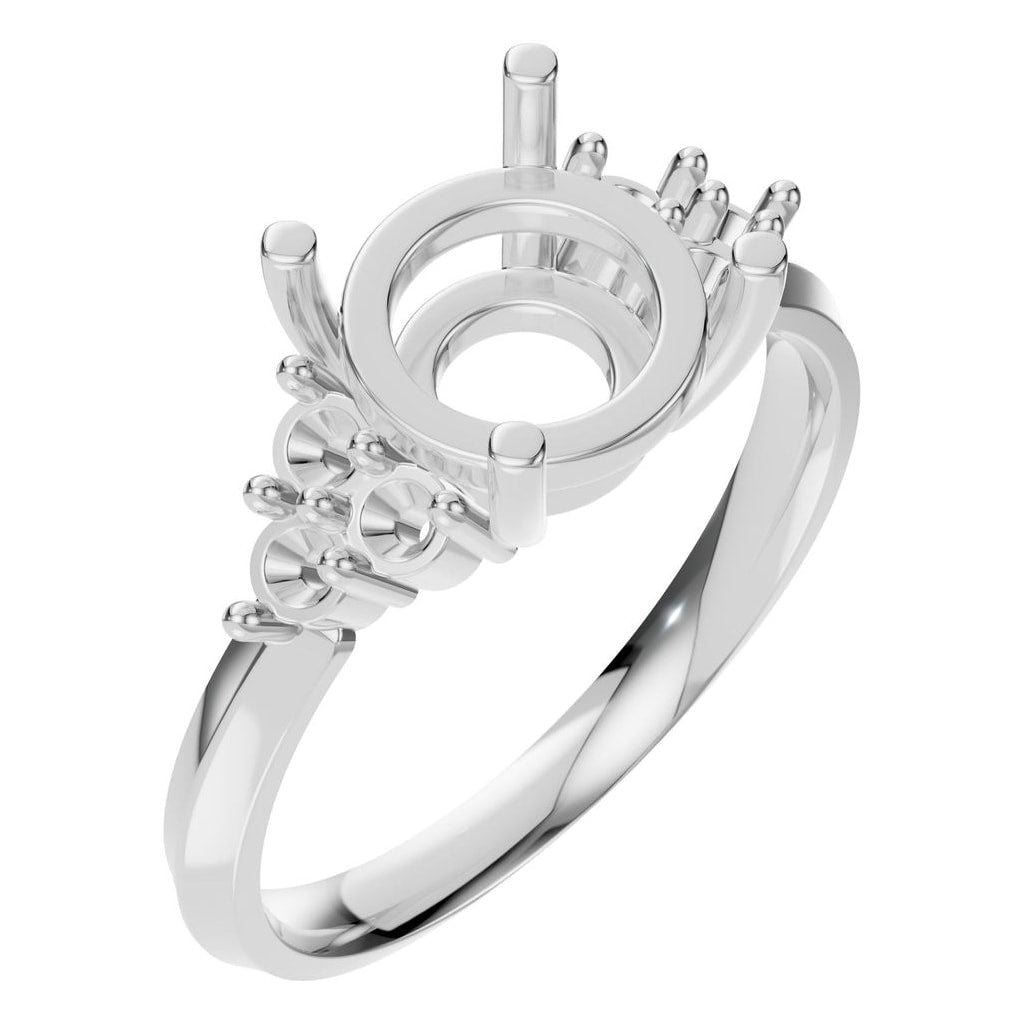 RI-3865 White Gold Ring UNSET - Main View