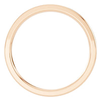 RI-4018 Rose Gold Ring UNSET - Top View