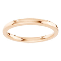 RI-4018 Rose Gold Ring UNSET - Front View