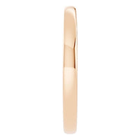 RI-4018 Rose Gold Ring UNSET - Side View