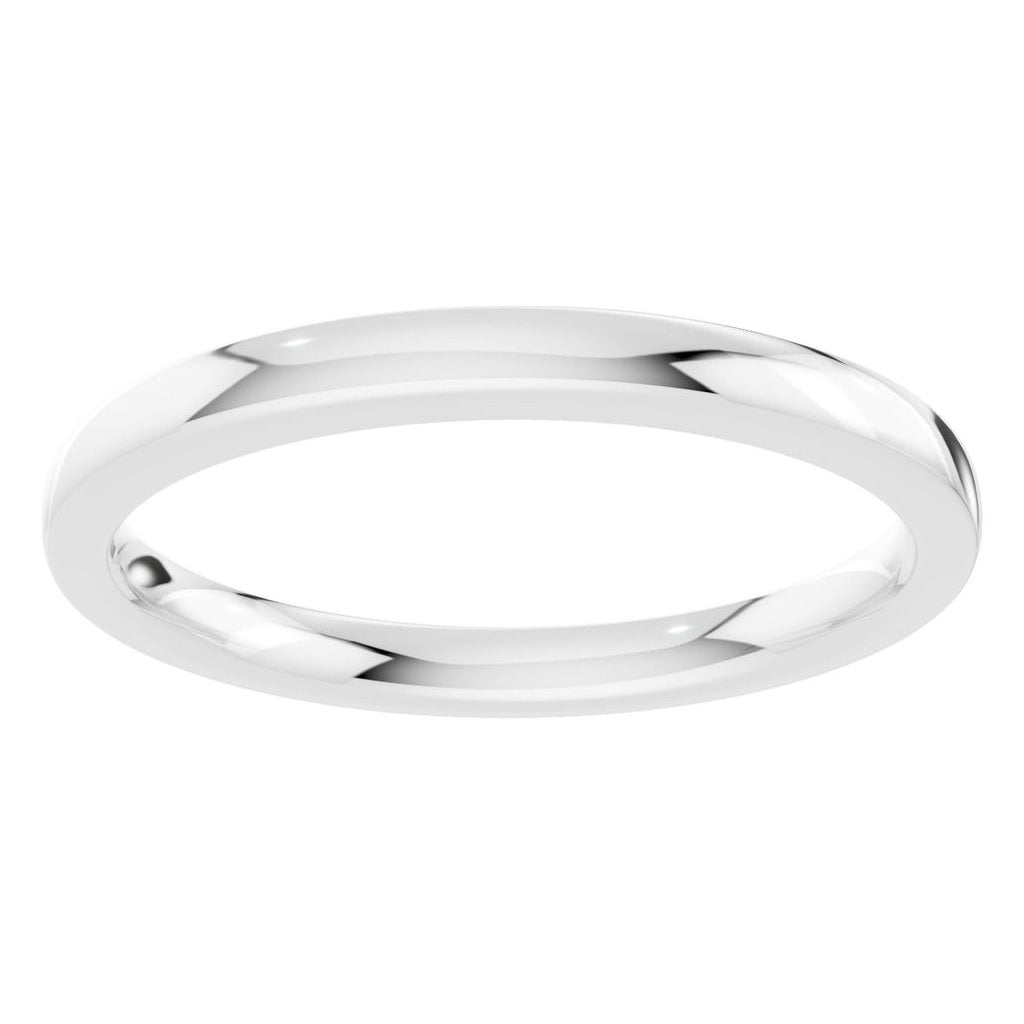 RI-4018 White Gold Ring UNSET - Front View