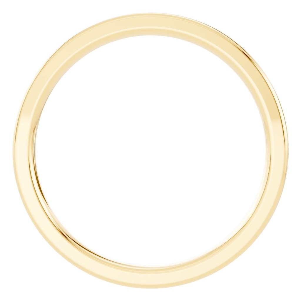 RI-4018 Yellow Gold Ring UNSET - Top View