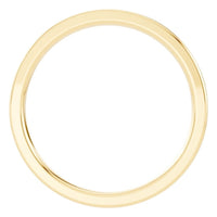 RI-4018 Yellow Gold Ring UNSET - Top View