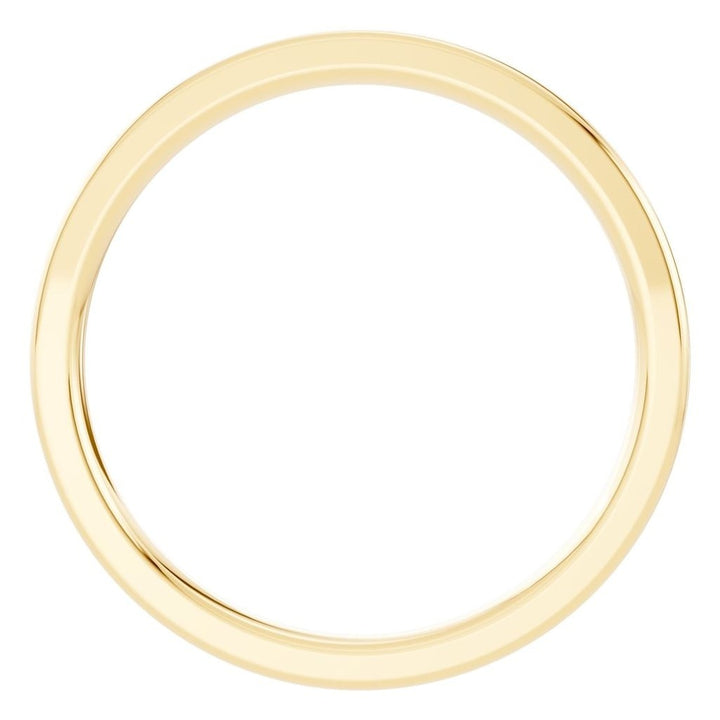 D-Shape Wedding Band - 2mm