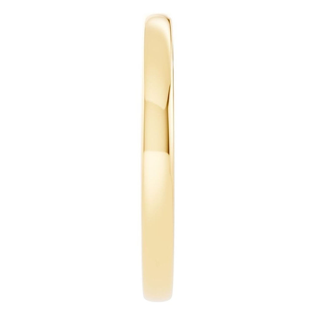 RI-4018 Yellow Gold Ring UNSET - Side View