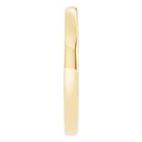 RI-4018 Yellow Gold Ring UNSET - Side View