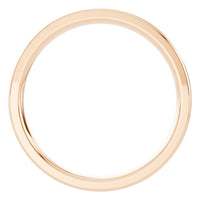 RI-4018 Rose Gold Ring UNSET - Top View