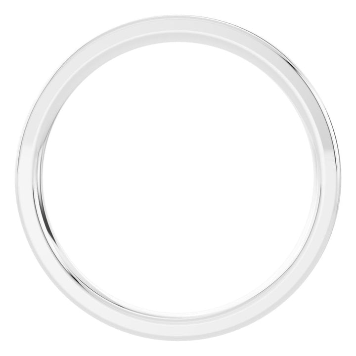 D-Shape Wedding Band - 3mm