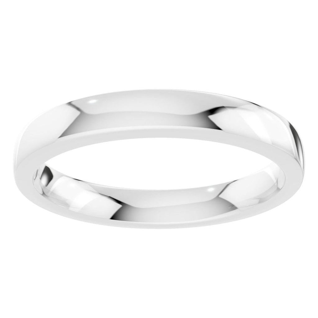 RI-4018 White Gold Ring UNSET - Front View