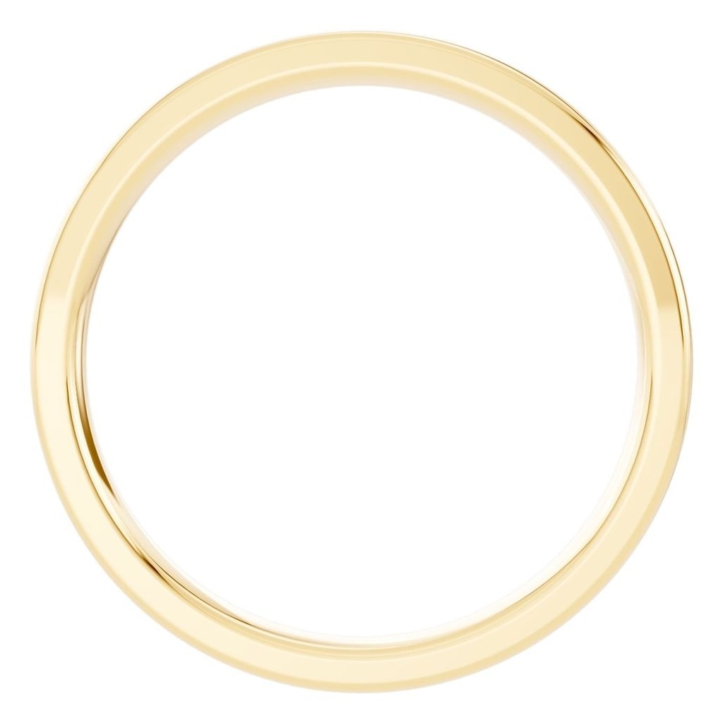 RI-4018 Yellow Gold Ring UNSET - Top View