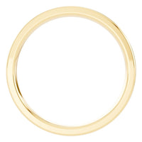 RI-4018 Yellow Gold Ring UNSET - Top View