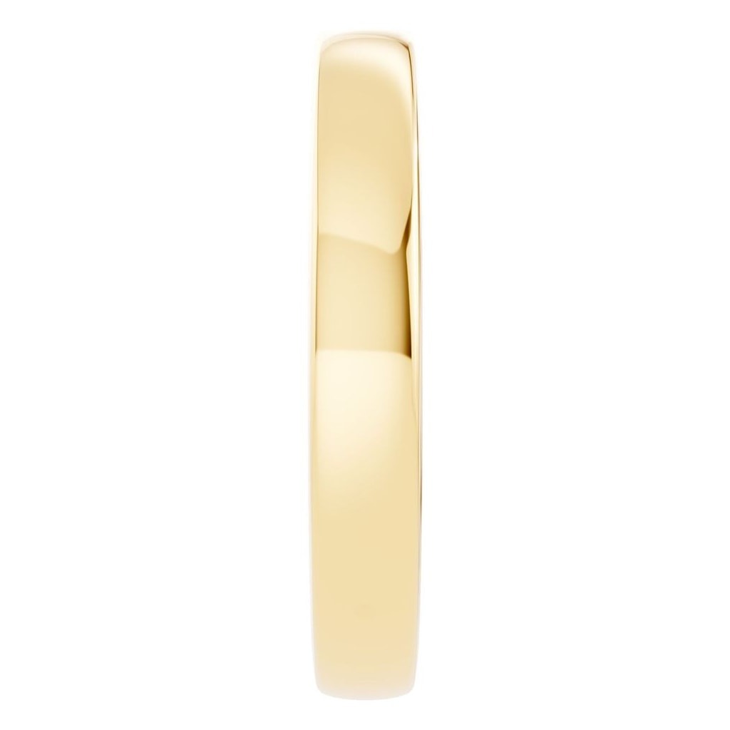 RI-4018 Yellow Gold Ring UNSET - Side View