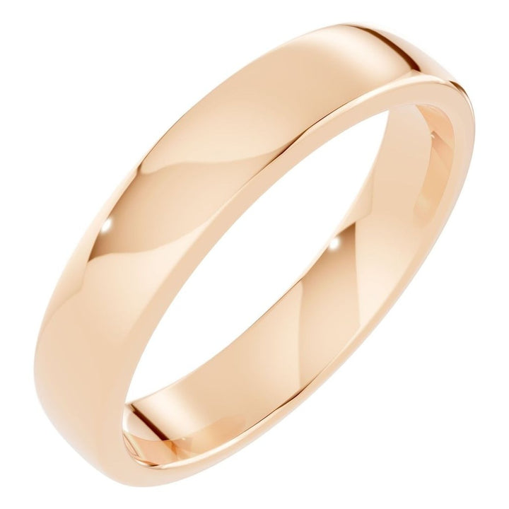 D-Shape Wedding Band - 4mm