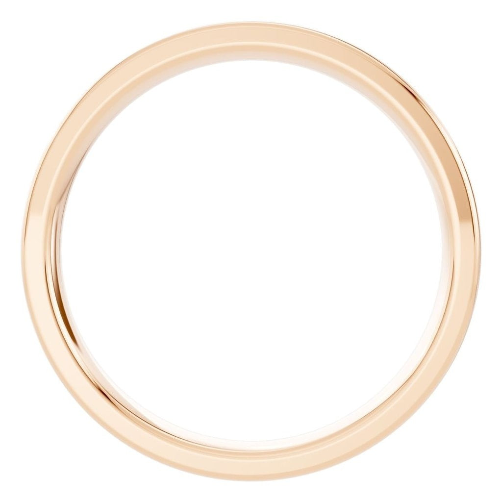 RI-4018 Rose Gold Ring UNSET - Top View