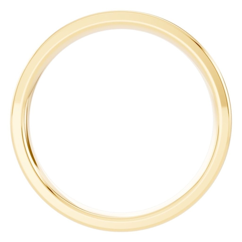 RI-4018 Yellow Gold Ring UNSET - Top View