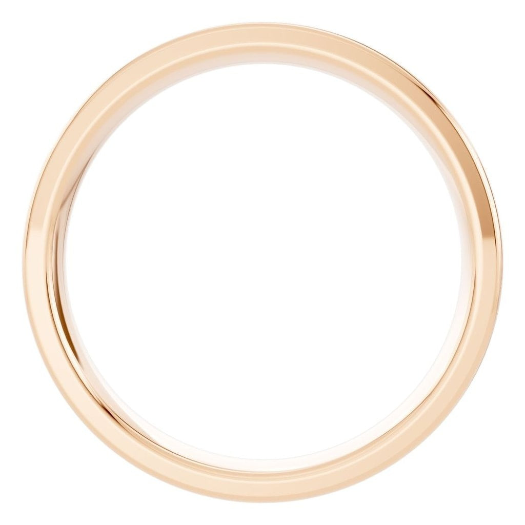 RI-4018 Rose Gold Ring UNSET - Top View