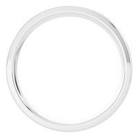 RI-4018 White Gold Ring UNSET - Top View