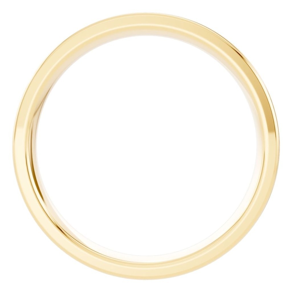 RI-4018 Yellow Gold Ring UNSET - Top View