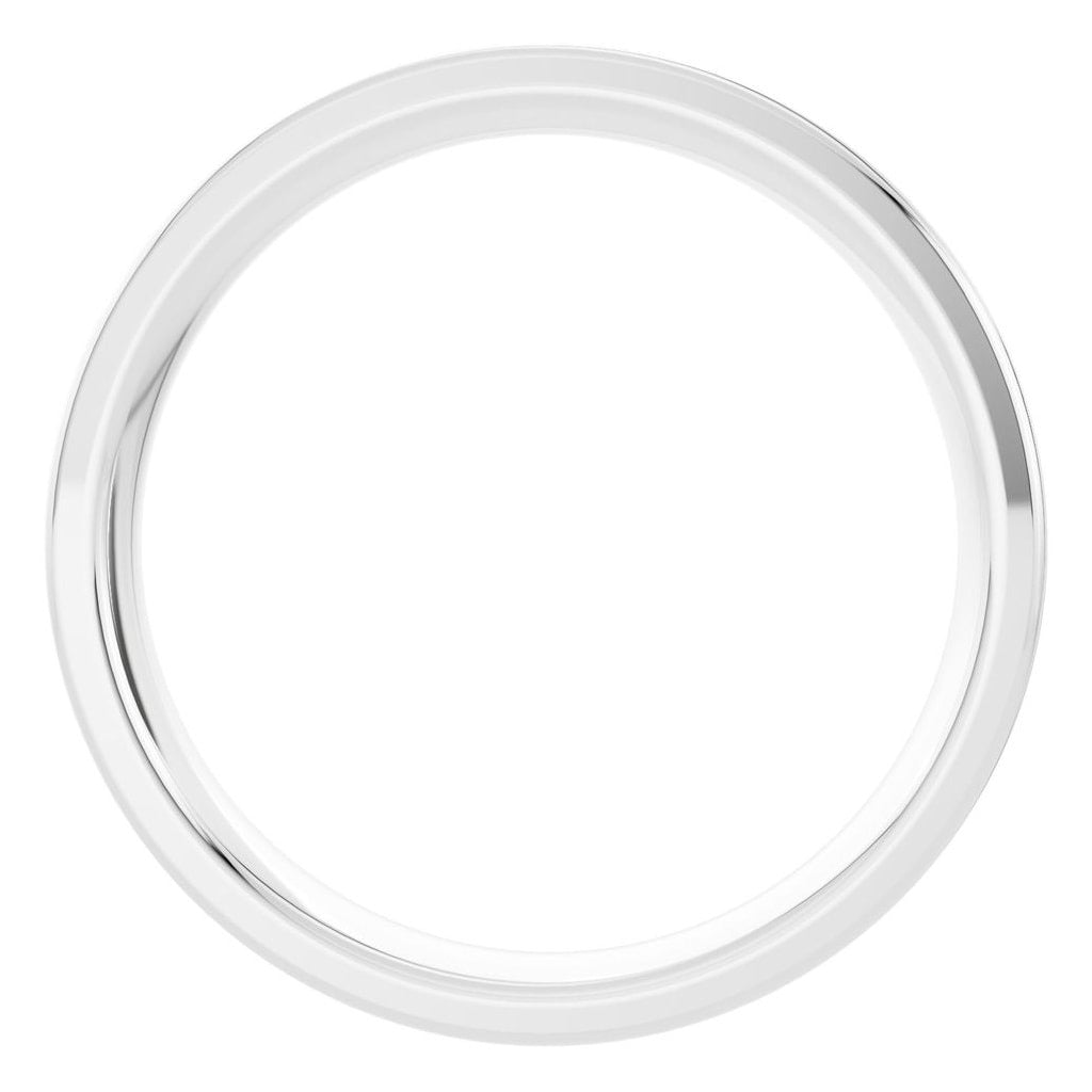 RI-4018 White Gold Ring UNSET - Top View