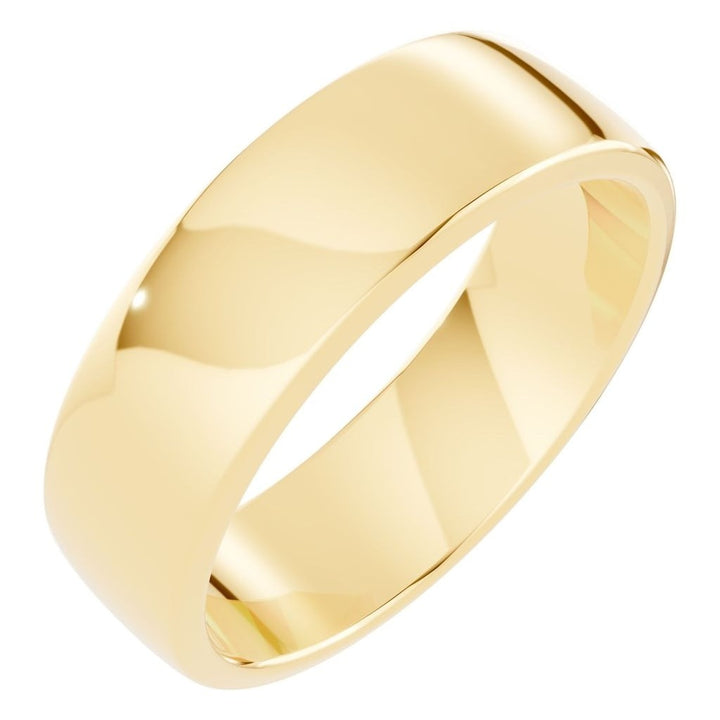 D-Shape Wedding Band - 6mm