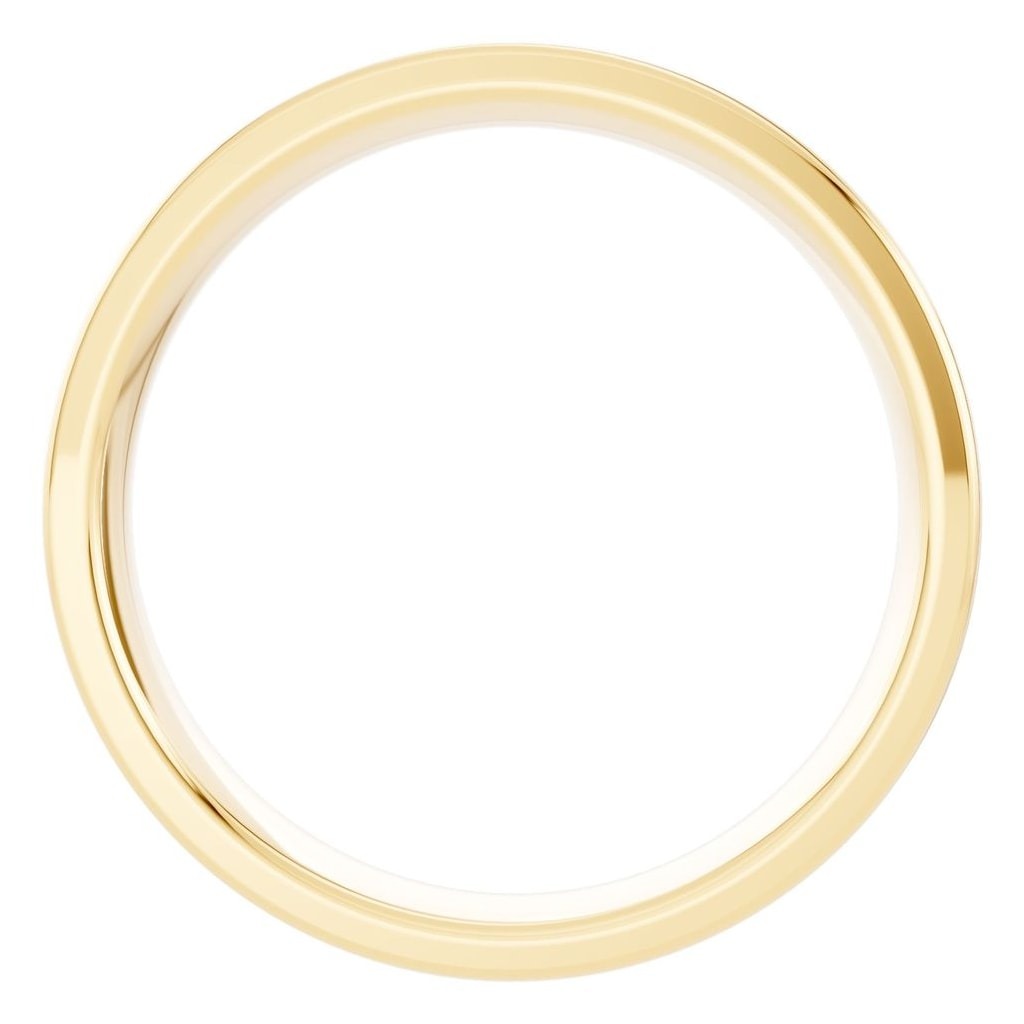 RI-4018 Yellow Gold Ring UNSET - Top View
