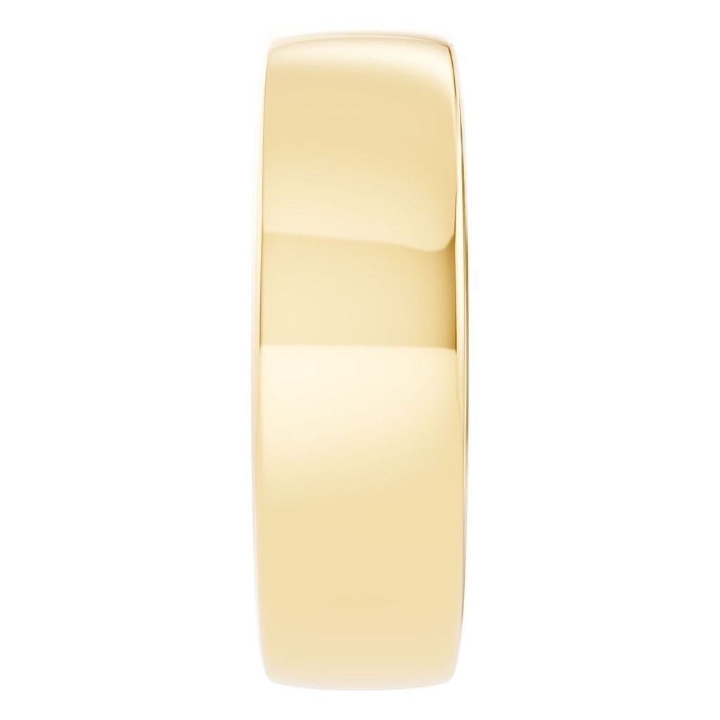 RI-4018 Yellow Gold Ring UNSET - Side View