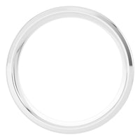 RI-4018 White Gold Ring UNSET - Top View