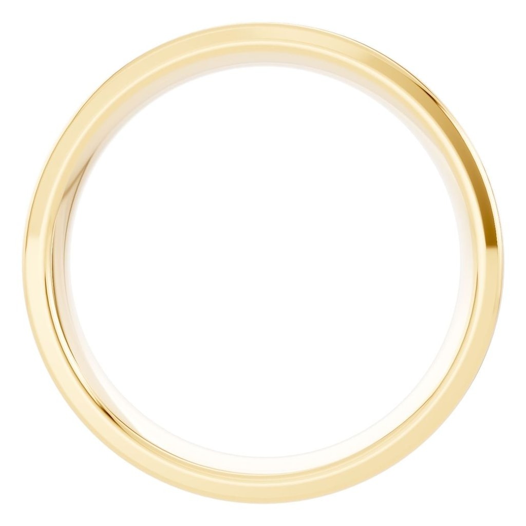 RI-4018 Yellow Gold Ring UNSET - Top View