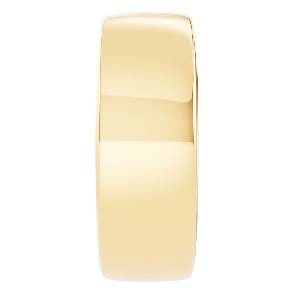 RI-4018 Yellow Gold Ring UNSET - Side View