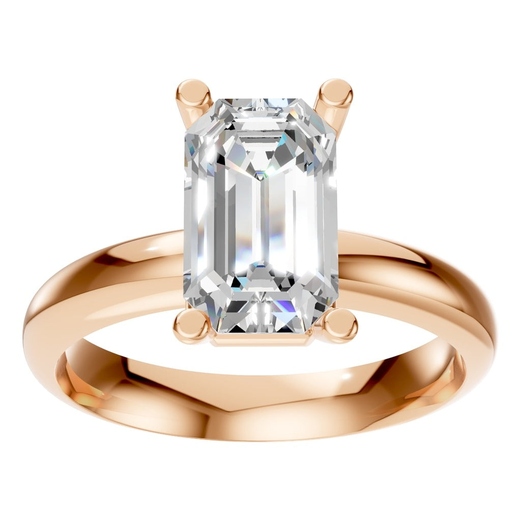 RI-4210 Rose Gold Ring SET - Front View