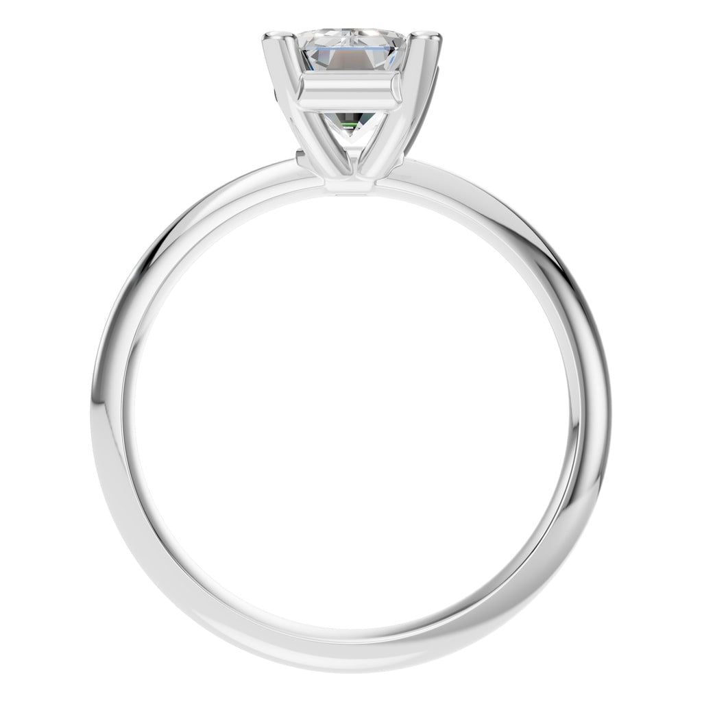 RI-4210 White Gold Ring SET - Top View