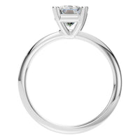 RI-4210 White Gold Ring SET - Top View