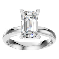 RI-4210 White Gold Ring SET - Front View