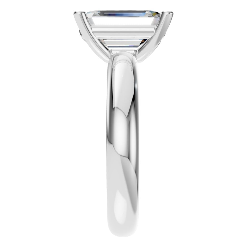 RI-4210 White Gold Ring SET - Side View