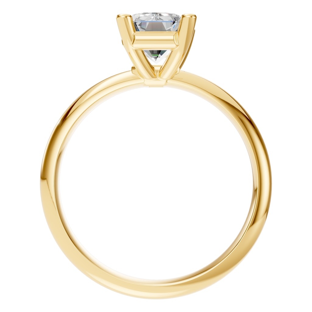 RI-4210 Yellow Gold Ring SET - Top View