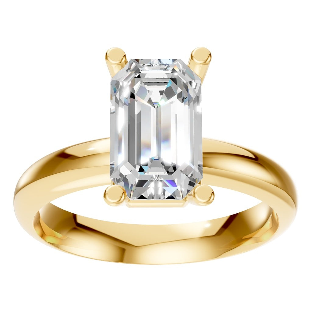 RI-4210 Yellow Gold Ring SET - Front View