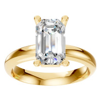 RI-4210 Yellow Gold Ring SET - Front View