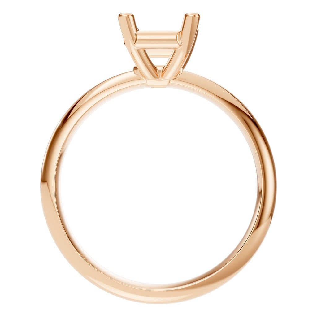 RI-4210 Rose Gold Ring UNSET - Top View