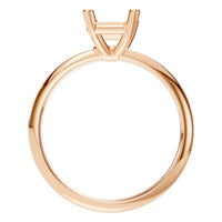 RI-4210 Rose Gold Ring UNSET - Top View