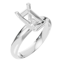 RI-4210 White Gold Ring UNSET - Main View
