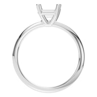 RI-4210 White Gold Ring UNSET - Top View