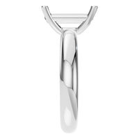 RI-4210 White Gold Ring UNSET - Side View