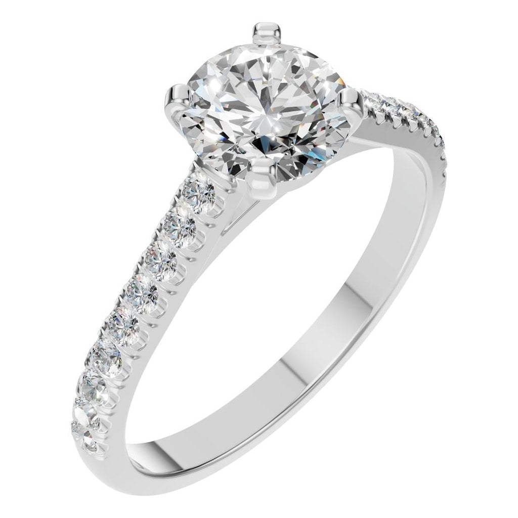 RI-4268 White Gold Ring SET - Main View